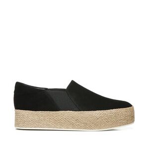 Vince Wilden Platform Black Suede Espadrille Sneaker